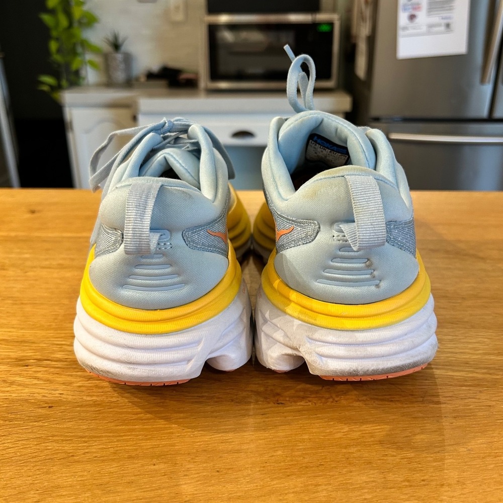 Hoka One One Bondi 8 Womens 10.5B Summer Song Running Nursing Walking Sneaker - Picture 8 of 11